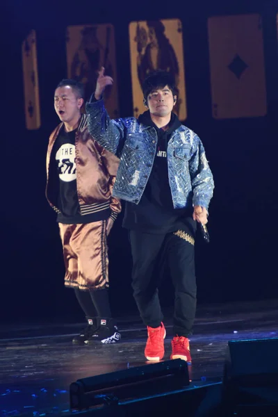 Cantor Taiwanês Jay Chou Apresenta Durante 11Th Migu Music Awards — Fotografia de Stock