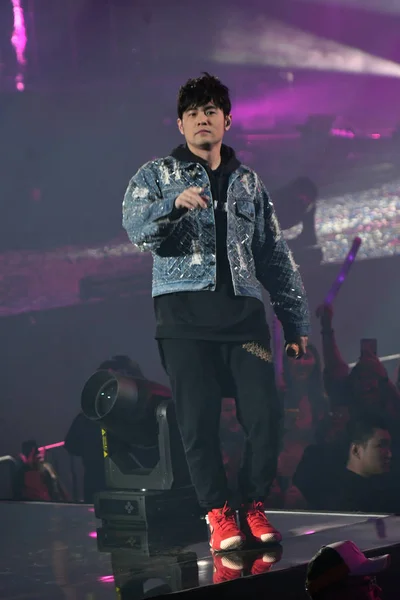 Taiwanese Singer Jay Chou Performs 11Th Migu Music Awards Shanghai — Stock Photo, Image