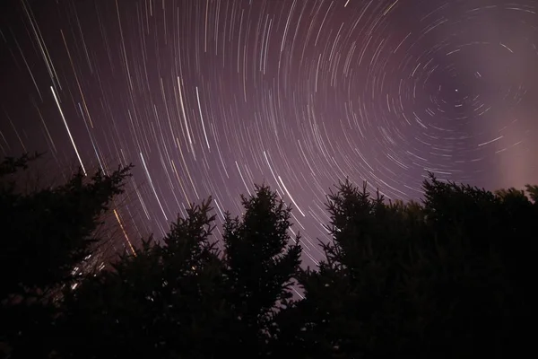 Paisaje Lluvia Meteoritos Cuadrántida Las Grandes Montañas Khingan Provincia Heilongjiang —  Fotos de Stock