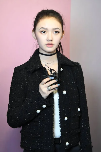 Actriz China Jelly Lin Lin Yun Posa Mientras Llega Alfombra — Foto de Stock