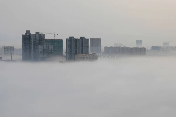 Hochhäuser Werden Kreis Xuyi Stadt Huaian Provinz Jiangsu Ostchina Von — Stockfoto