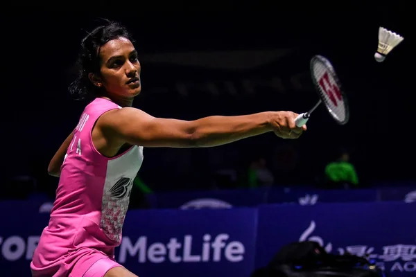 Sindhu Dell India Torna Colpo Gao Fangjie Della Cina Nella — Foto Stock