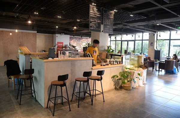 View Coffee Bar Shared Working Space Soho Chengdu City Southweat — стоковое фото