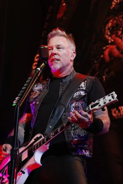 James Hetfield Banda Estadounidense Heavy Metal Metallica Actúa Concierto Hong — Foto de Stock