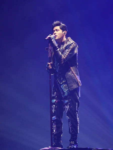 Taiwanese Singer Jay Chou Performs Concert His Invincible Concert Tour — Stock Photo, Image