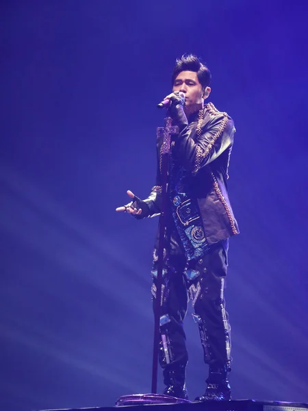 Taiwanese Singer Jay Chou Poses Concert His Invincible Concert Tour — Stock Photo, Image