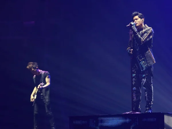 Cantor Taiwanês Jay Chou Certo Apresenta Concerto Durante Sua Turnê — Fotografia de Stock