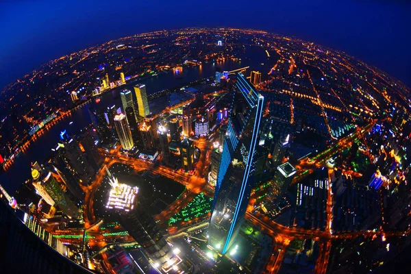 Kép Elvett Egy Hely Körülbelül 580 Méter Fenti Földön Shanghai — Stock Fotó
