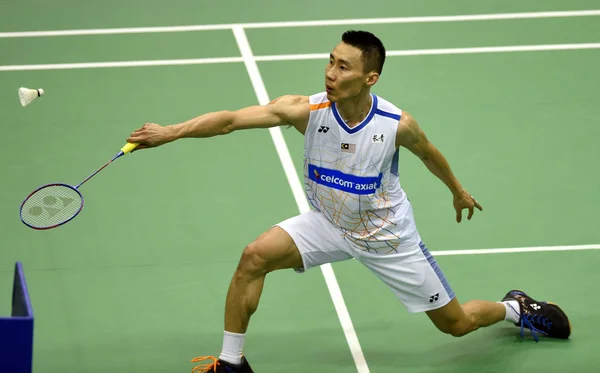 Lee Chong Wei Malasia Devuelve Una Oportunidad Wei Nan Hong —  Fotos de Stock