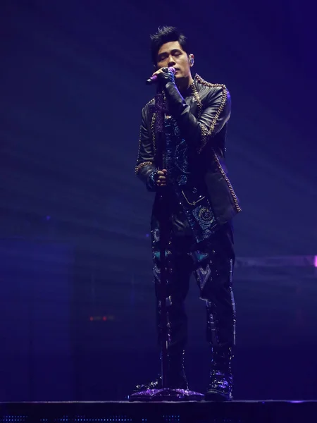 Cantante Taiwanés Jay Chou Actúa Concierto Durante Gira Conciertos Invincible — Foto de Stock