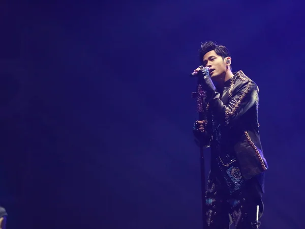 Taiwanesischer Sänger Jay Chou Tritt Bei Einem Konzert Während Seiner — Stockfoto