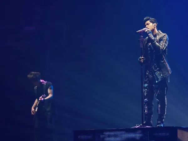 Tayvanlı Şarkıcı Jay Chou Doğru Bir Konserde Onun Invincible Konser — Stok fotoğraf