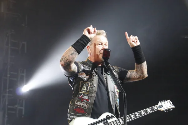 James Hetfield Banda Estadounidense Heavy Metal Metallica Actúa Concierto Hong — Foto de Stock