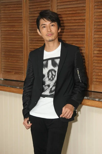 Acteur Chanteur Japonais Naohito Fujiki Reçoit Une Interview Hong Kong — Photo