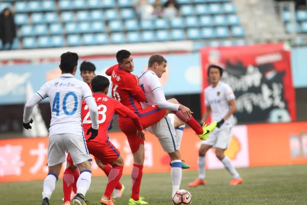 크로아티아 Jelavic 오른쪽 Guizhou Hengfeng Zhicheng 2017 라운드 경기에서 헝가리 — 스톡 사진