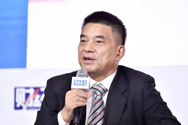 Liu Yonghao Prezes Nowej Hope Group Uczęszcza Caijing Annual Conference — Zdjęcie stockowe