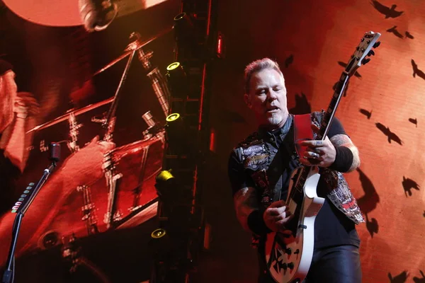 James Hetfield Banda Estadounidense Heavy Metal Metallica Actúa Concierto Hong —  Fotos de Stock