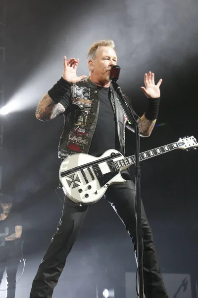 James Hetfield American Heavy Metal Band Metallica Performs Concert Hong — Stock Photo, Image