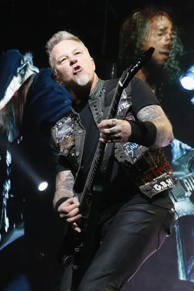 James Hetfield Banda Estadounidense Heavy Metal Metallica Actúa Concierto Hong — Foto de Stock