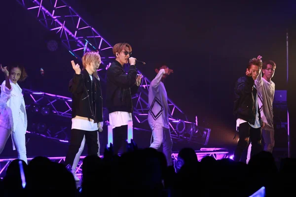 Boy Band Pop Jepang Inds Tampil Konser Mereka Hong Kong — Stok Foto