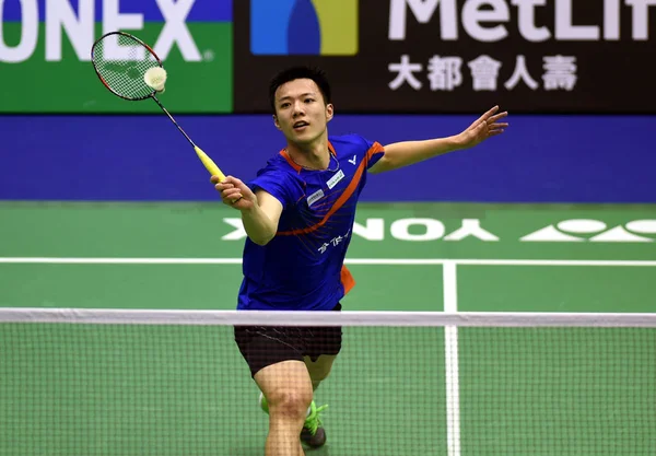 Tzu Wei Wang Chinese Taipei Devuelve Una Oportunidad Chen Long —  Fotos de Stock