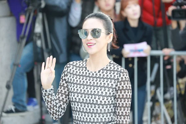 Actrice Chinoise Zhang Ziyi Arrive Pour Mariage Des Acteurs Sud — Photo