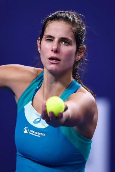 Julia Goerges German Serves Magdalena Rybarikova Slovakia Azalea Group Women — Stock Photo, Image