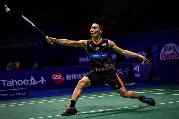 Lee Chong Wei Malasia Devuelve Una Oportunidad Angus Hong Kong —  Fotos de Stock