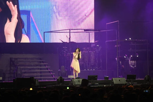 Cantora Atriz Sul Coreana Lee Eun Profissionalmente Conhecida Como Apresenta — Fotografia de Stock