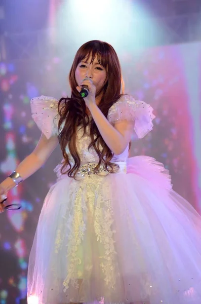 Penyanyi Jepang Shoko Nakagawa Tampil Selama Festival Musik Semua Star — Stok Foto