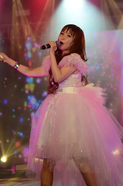 Cantante Japonés Shoko Nakagawa Actúa Durante Festival Música All Star — Foto de Stock