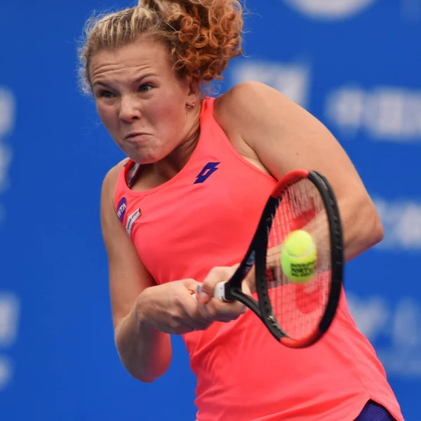 공화국의 Siniakova 그들의 여자에 세르비아의 Stojanovic에 중국의 2017에서에서 Wta 2017 — 스톡 사진