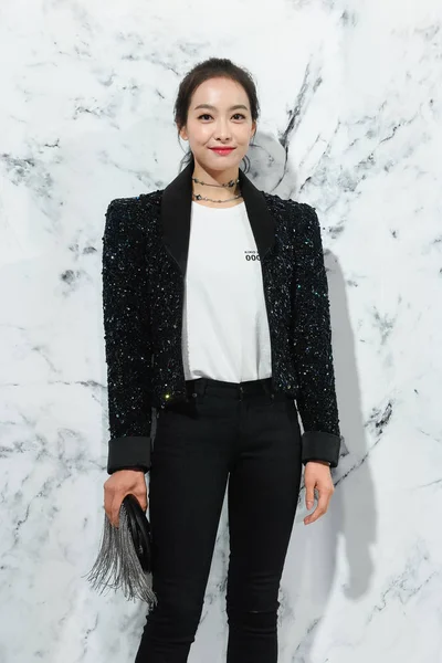 Chinese Singer Actress Victoria Song Song Qian Arrives Chanel Resort — Stock Photo, Image