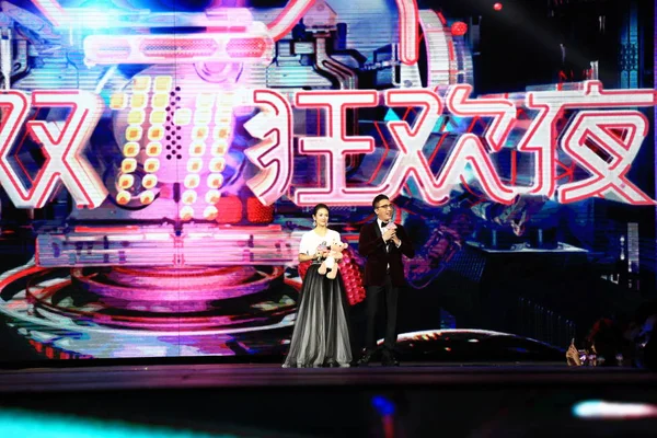 Chinese Actrice Zhang Ziyi Links Bijwoont Een Gala Voor Tmall — Stockfoto