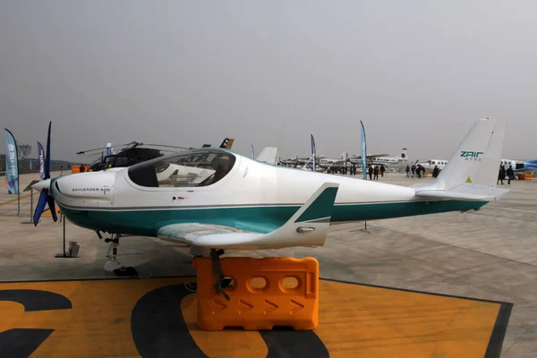 Velivolo Skyleader 600 Sviluppato Zall Aviation Industry Wuhan Mostra Durante — Foto Stock