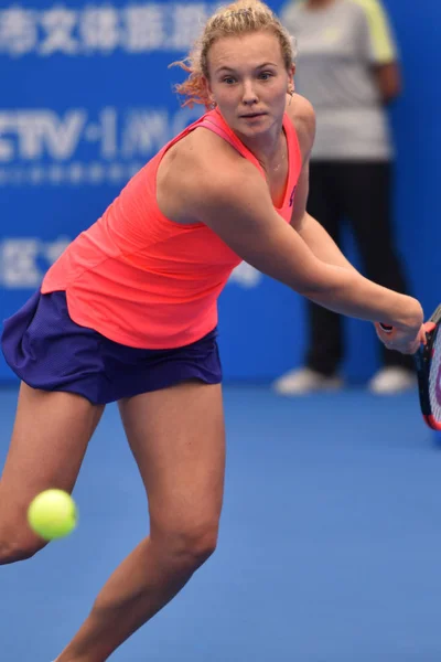 공화국의 Siniakova 그들의 여자에 세르비아의 Stojanovic에 중국의 2017에서에서 Wta 2017 — 스톡 사진