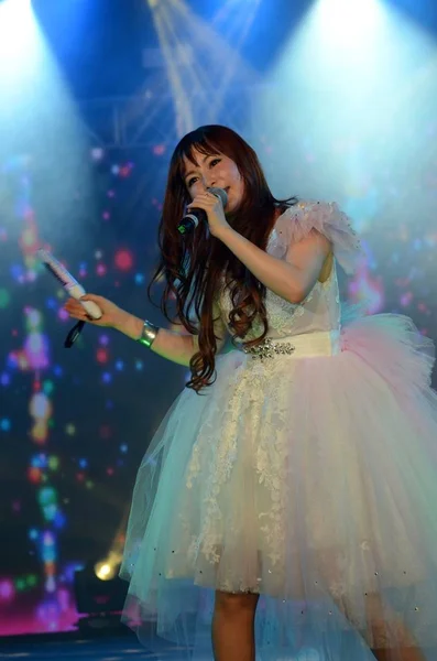 Cantante Japonés Shoko Nakagawa Actúa Durante Festival Música All Star — Foto de Stock