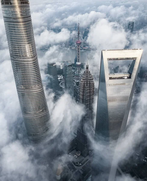 Las Cimas Torre Shanghai Más Alta Centro Financiero Mundial Shanghai —  Fotos de Stock