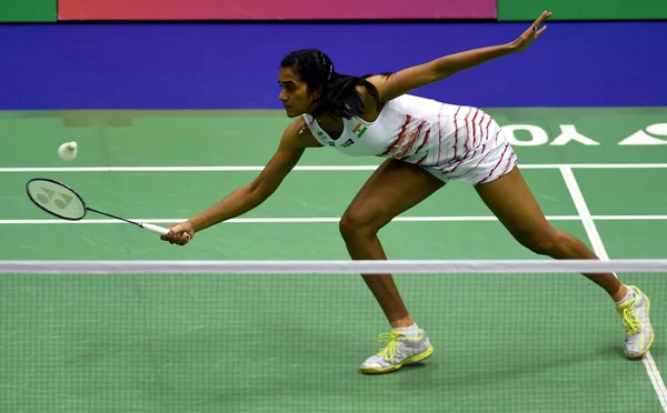 Sindhu Dell India Torna Colpo Ratchanok Intanon Della Thailandia Nella — Foto Stock