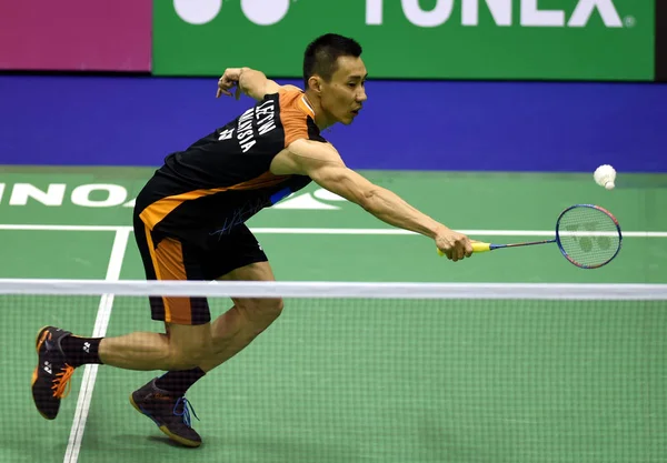 Lee Chong Wei Malezya Bir Atış Evlat Wan Için Güney — Stok fotoğraf