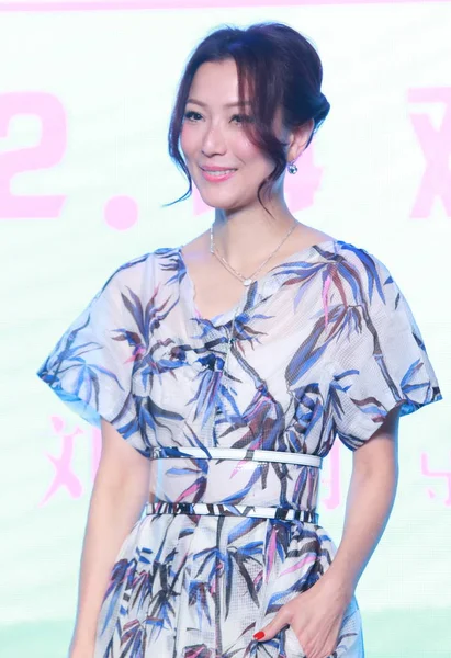 Hong Kong Singer Actress Sammi Cheng Attends Press Conference Her — Stock Photo, Image