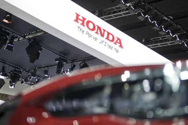 Vista Estande Honda Durante 15Th China Guangzhou International Automobile Exhibition — Fotografia de Stock