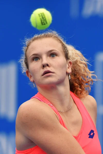 공화국의 Siniakova 그들의 여자에 세르비아의 Stojanovic에 중국의 2017에서에서 Wta 2017 — 스톡 사진