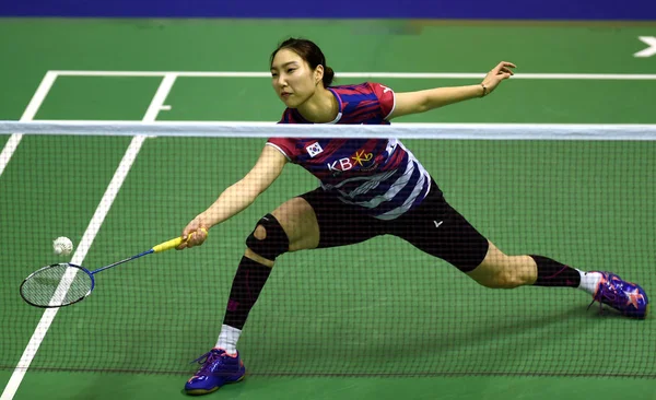 Sung Hyun Sydkorea Returnerar Ett Skott Till Tai Tzu Ying — Stockfoto