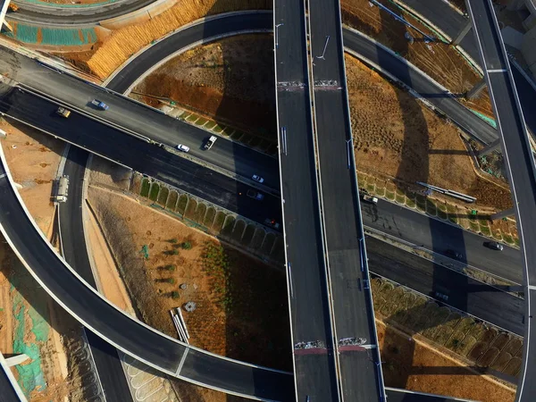 Luchtfoto Van Het Viaduct Van Bandaojing Grootste Van Stad Fly — Stockfoto