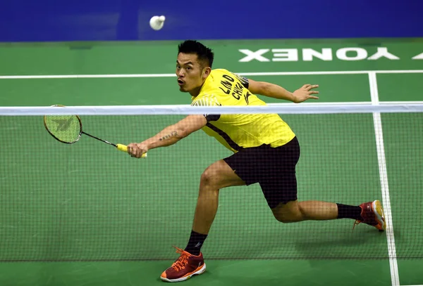 Lin Dan Çin Bir Atış Için Shi Yuqi Çin Tek — Stok fotoğraf