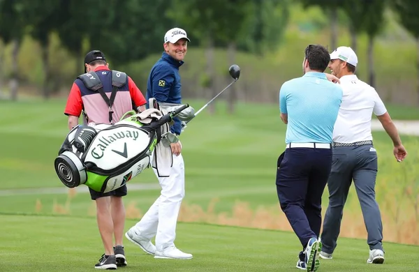 Bernd Wiesberger Rakouska Účastní Tréninku Během 2017 Volvo China Otevřené — Stock fotografie