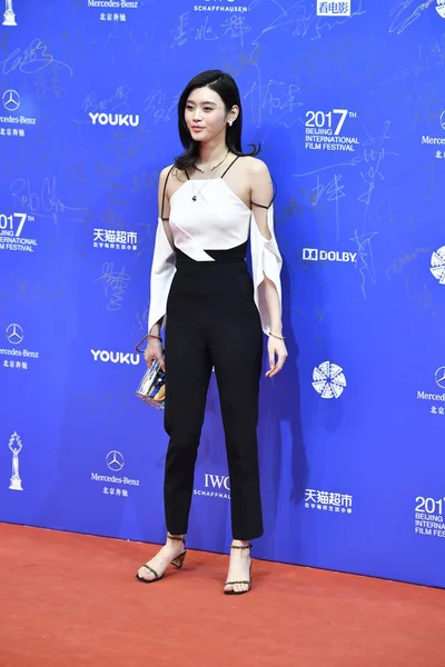 Chinese Model Mengyao Better Known Ming Arrives Red Carpet Opening — Stock Photo, Image