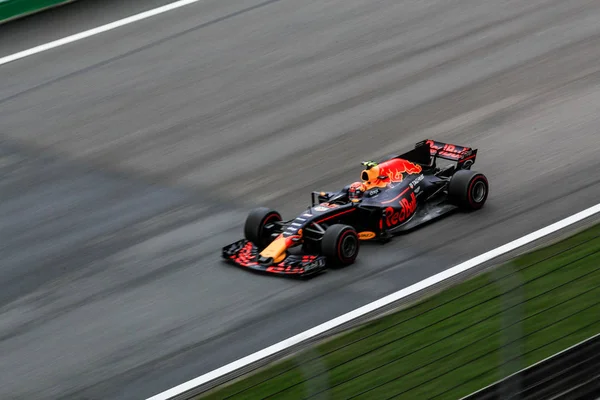 Piloto Holandês Max Verstappen Red Bull Racing Compete Durante Grande — Fotografia de Stock
