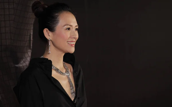 Actrice Chinoise Zhang Ziyi Arrive Sur Tapis Rouge Pour Cérémonie — Photo